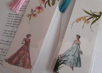 Zakładka Zakładki do Książki_Romantyczna 2 sztuki. Hand Made