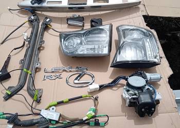 Lexus rx lampa klapy części klapy,silnik wycieraczki, kamera, zamek