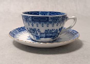Kolekcjonerska Filiżanka Zdobienie Blau Duet Kolekcja Porcelany