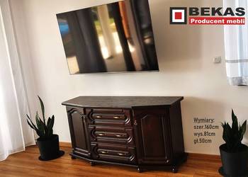 Stylowa Komoda 160` Orzech Wenge Ciemny Lakierowany Bekas