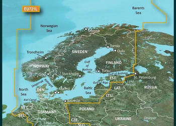 Garmin Mapa VEU721L BlueChart g3 Vision - Europa Północna, Skandynawia