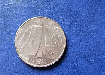 Stare monety 100 lir 1981 San Marino