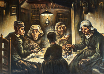 Znany obraz olejny  Jedzący kartofle - Vincent van Gogh