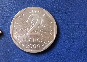 Stare monety 2 frank 2000 Francja