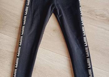 Legginsy dziewczęce czarne 116