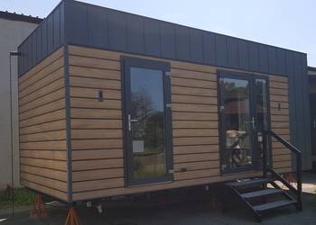 Kontener biurowy z wyposazeniem Kunert Mobilheime Office Expo Camping Cabin