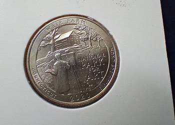 Stare monety 1/4 dolar 2020 D Farm Weir USA