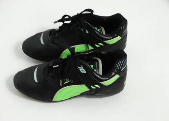 Korki Puma Lothar Matthäus Vintage Retro Lanki Rozmiar 35 Czarno-Zielone