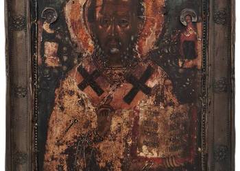 Ikona Święty Mikołaj z Miry, Cudotwórca, 0158