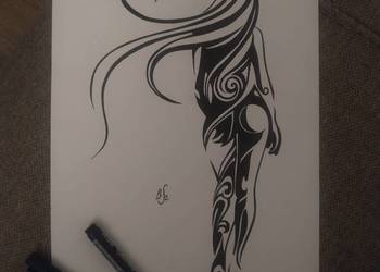 Rysunek: od tyłu - cienk - blok t. A4 250 g/m2