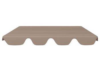 vidaXL Zadaszenie do huśtawki ogrodowej, taupe, 188/168x145/110 （sku312089）