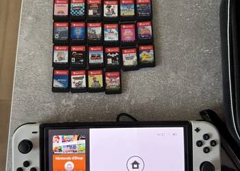 Nintendo switch Oled plus gry na gwarancji