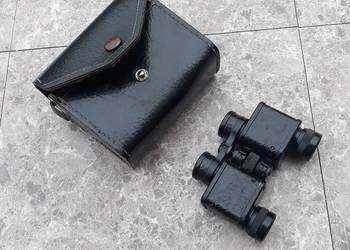 Hertel Reuss Perr 6x18 mała stara lornetka etui