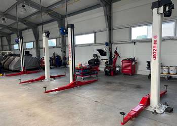 PODNOŚNIK DWUKOLUMNOWY STENHOJ 2.50FL 5T DO MAXI POJAZDÓW