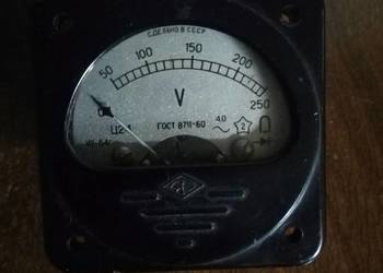Woltomierz Tablicowy ZSRR Ц42 250V AC | CCCP 1964r
