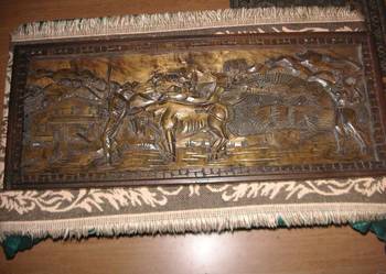 WIELKA PŁASKORZEŻBA-DREWNO 101x41x3,5 cm. WIELKA PŁASKORZEŻBA-DREWNO 101x41x3,5 cm.