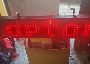 Reklama-jednokolorowa tablica LED (P10)przewijany text - temperatura.