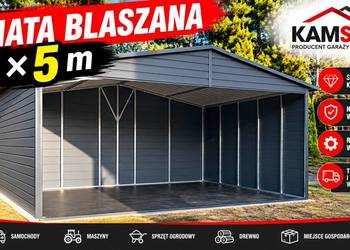 Garaż blaszany wiata blaszana carport 6x5 Mega Okazja Cenowa oraz Szybka do