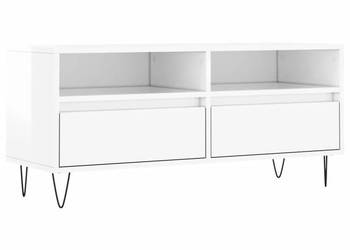 Szafka pod TV wysoki połysk biała 100x345x445 cm WM-831238