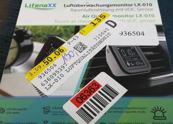 Monitor monitorowania jakości powietrza LifenaXX z wyświetla
