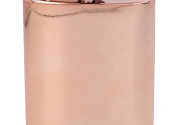 Miedź Połysk Piersiówka ze Stali Nierdzewnej 8 OZ ok. 240 ml Gentelo