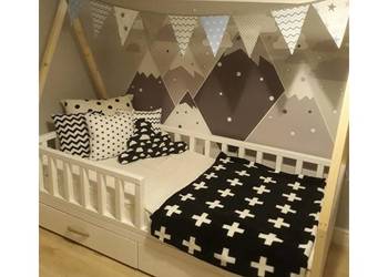 Łóżko TIPI z szufladami pod materac 160x80 scandi skandynaws