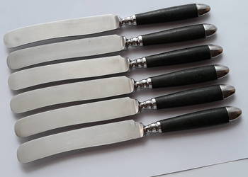 Noże, OKUTY BAKELIT, Gerlach, stary zestaw sztućców, sztućce