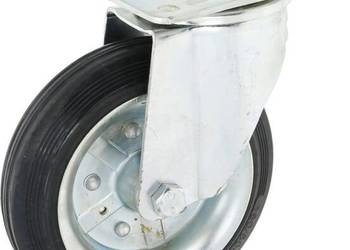 Koło skrętne gumowe Ø 180x50 mm podstawa montażowa: 135x110 mm nośność 220…