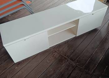Szafka pod TV, połysk biały, 160x42x45 cm Byas Ikea