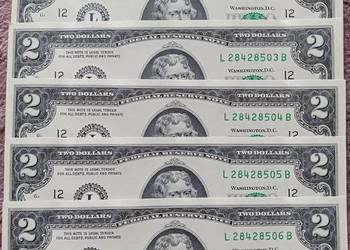 6 x 2 $ USA 2017 r.-seria "A"- men.-L- San Francisco-California