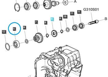 Łożysko kulkowe / 7303B / LS Tractor 40290604