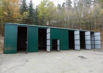 Blaszana montowana hala 18×10 m -ciemnozielona