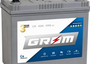 Akumulator 45Ah 430A  GROM Premium Japan