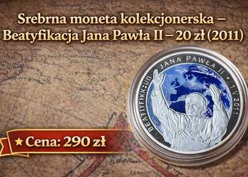 Srebrna moneta kolekcjonerska – Beatyfikacja Jana Pawła II