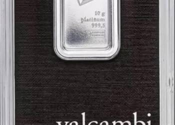 Sztabka platyny 10 g Valcambi LBMA