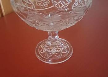 Cukiernica/patera ze szkła szlifowanego