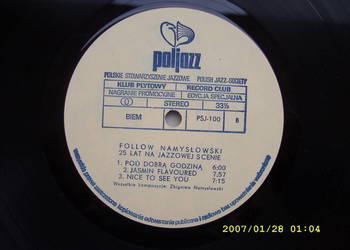 + LP ,Jazz ;ZBIGNIEW NAMYSLOWSKI--2 LP, bez okladek. ..