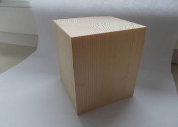 Kostka sześcian klocek sosna 8x8x8 cm różne podstawka cokół
