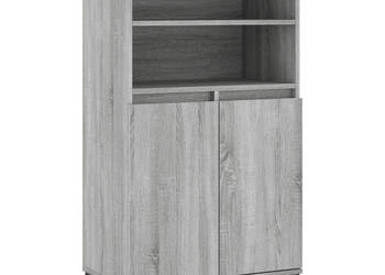 Wysoka szafka szary dąb sonoma 60x36x110 cm WM-831498