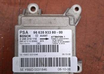 Sterownik moduł AirBag poduszek Peugeot 207 9663593380 0285010110