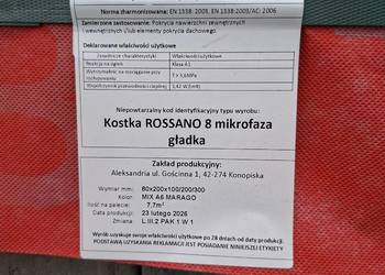 Kostka brukowa rossano 8cm gładka mi A6 marago mikrofaza