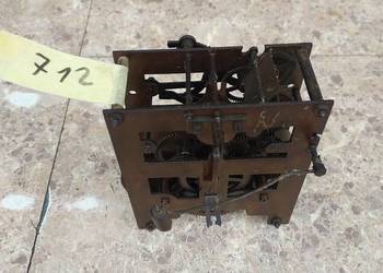 712 Mechanizm starego zegara ściennego Dufa P46 brudny sprawny