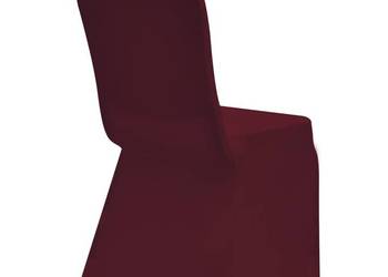 vidaXL Elastyczne pokrowce na krzesło bordowe 4 szt.(SKU:131411)