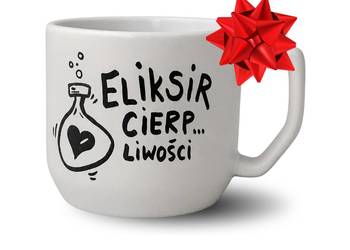 Kubek Ceramiczny Ręcznie Malowany ELIKSIR 300ml Prezent Do Pracy