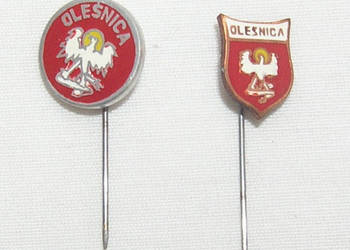 przypinka pinsa vintage herb miasta Oleśnica_Dd