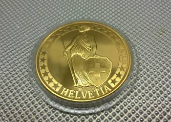 MEDAL pozłacany SZWAJCARIA
