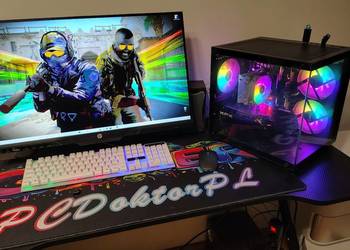 Wydajny Komputer Do Gier / Akwarium / 10 rdzeni / RX 580 8GB / 32GB R