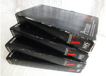 Kaseta VHS SONY Premium V Zestaw Kaset VHS 4szt. x 240 minut