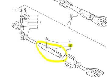 Śruba 87380370 rzymska T6 T7 T6000 New Holalnd Case CNH ORG