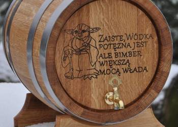 Beczka Dębowa 3L 4L 5L 10L 15L 20L Na Bimber Whisky Wino Stół wiejski